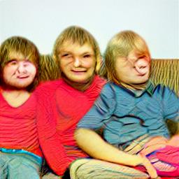 generated: three children on a couch #1